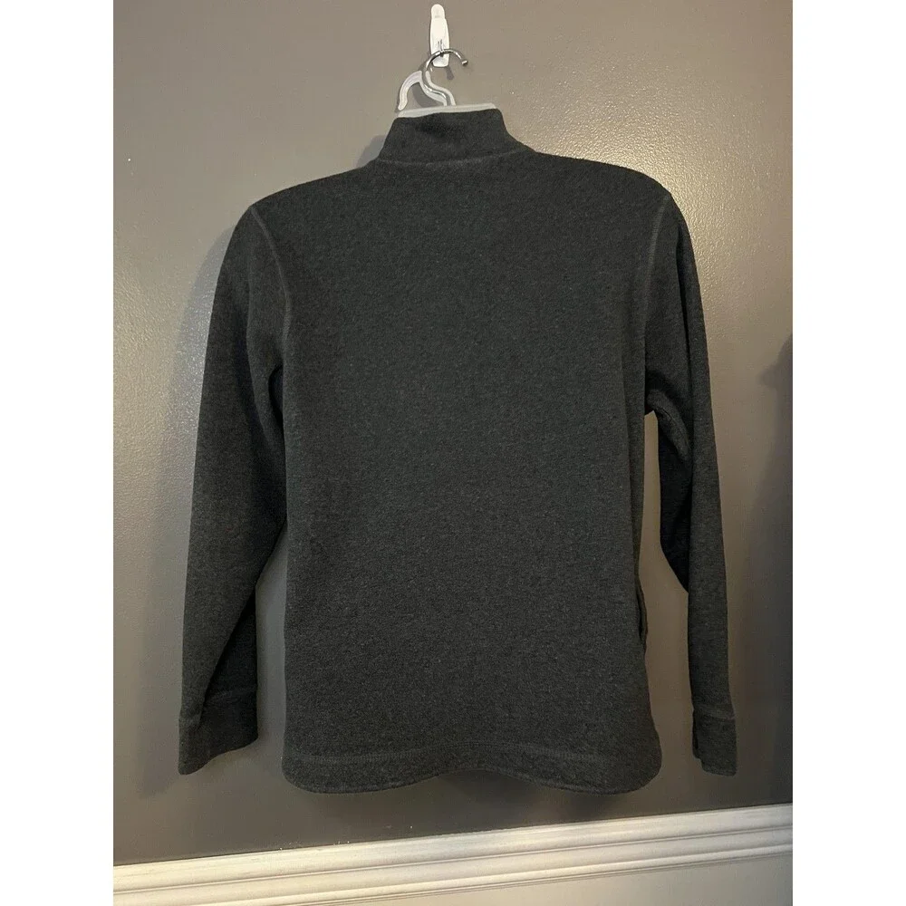 GAP Pullover Sweater Mens Small Gray Half Zip Fleece Warm Outdoors Made Korea